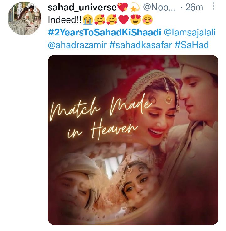 Ahad And Sajal Remain Silent While Fans Celebrate Their Second Wedding Anniversary
