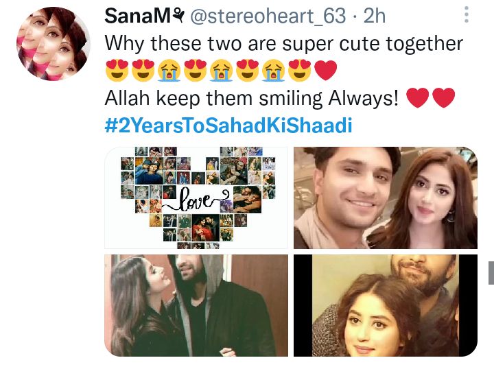 Ahad And Sajal Remain Silent While Fans Celebrate Their Second Wedding Anniversary