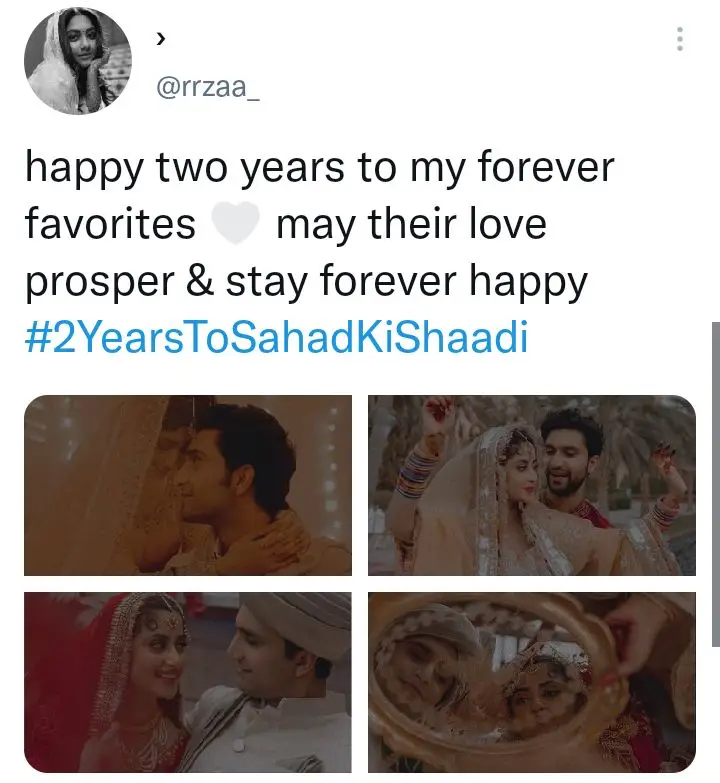 Ahad And Sajal Remain Silent While Fans Celebrate Their Second Wedding Anniversary