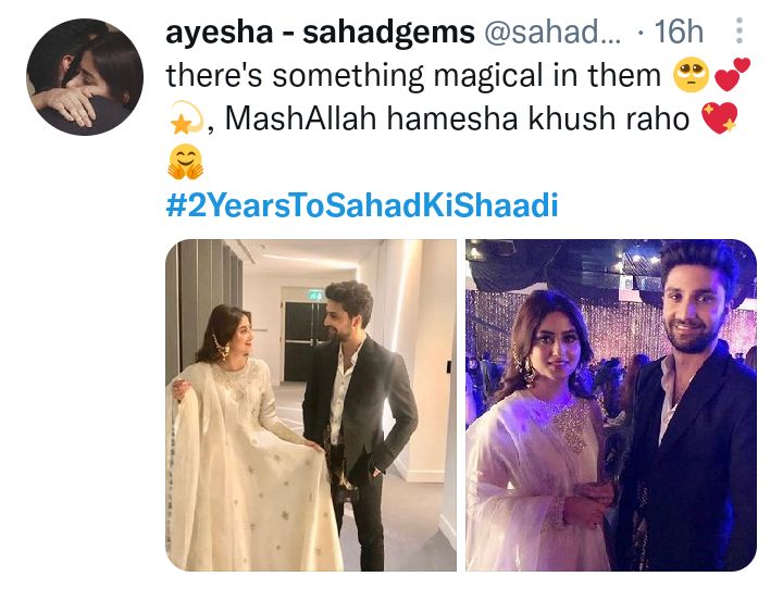 Ahad And Sajal Remain Silent While Fans Celebrate Their Second Wedding Anniversary