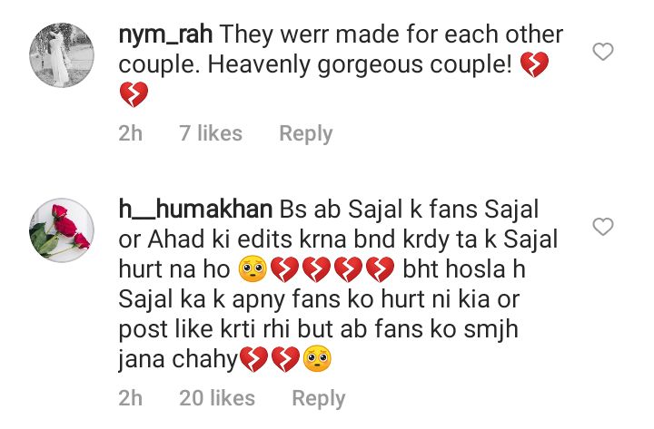 Sajal Aly Confirms Separation With Ahad Raza Mir