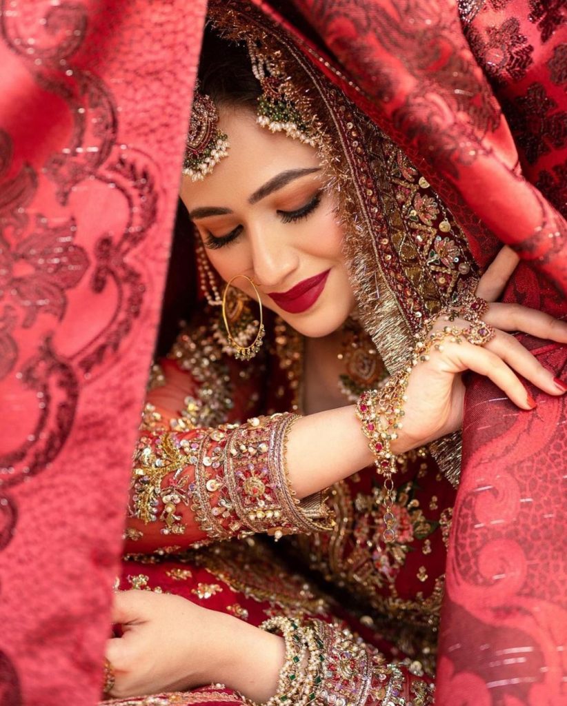 Sana Javed Looks Stunning As A Bride