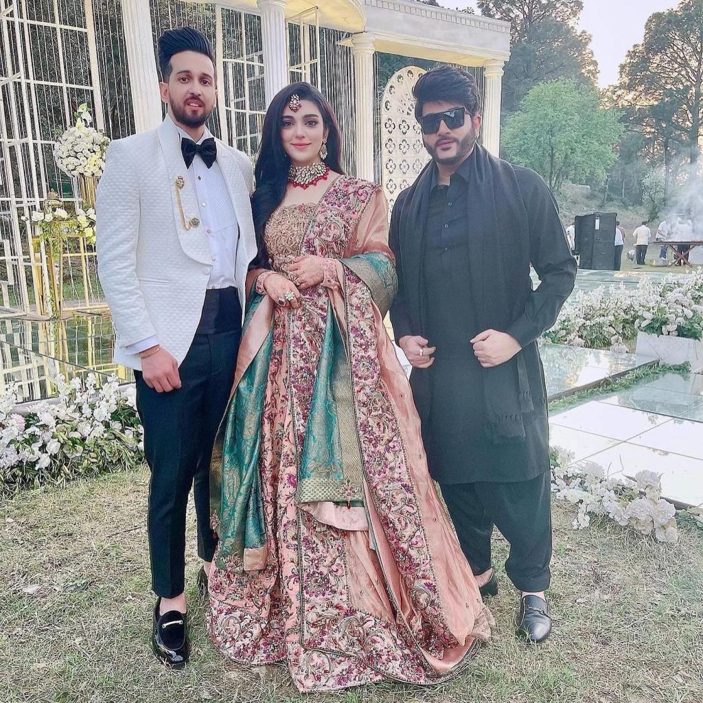 Sarah Khan And Noor Khan's Sister Aisha Khan's Wedding Reception-Pictures