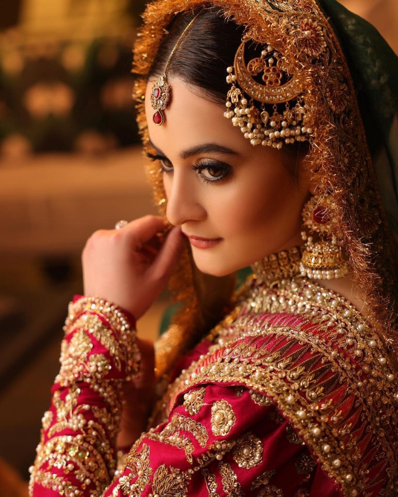 Aiman ​​Khan pays royalty in her latest bridal shoot