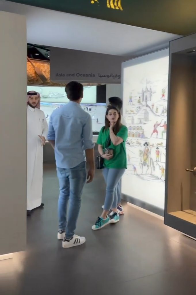 Aiman Khan and Minal Khan Visit 3-2-1 Qatar Olympic and Sports Museum