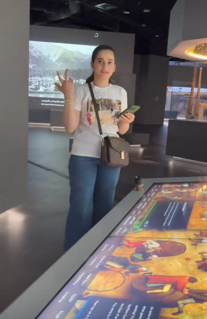 Aiman Khan and Minal Khan Visit 3-2-1 Qatar Olympic and Sports Museum