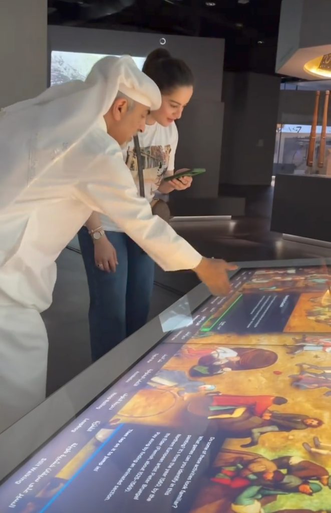 Aiman Khan and Minal Khan Visit 3-2-1 Qatar Olympic and Sports Museum