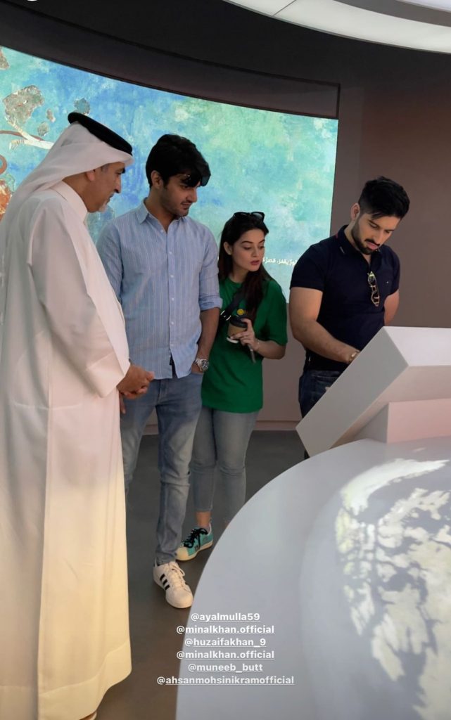 Aiman Khan and Minal Khan Visit 3-2-1 Qatar Olympic and Sports Museum