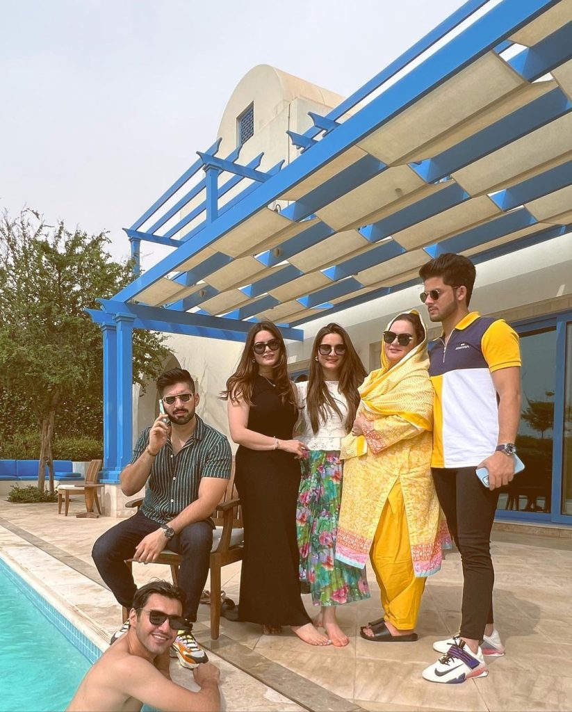 Aiman Khan and Minal Khan Pictures From Salwa Beach Resort Doha