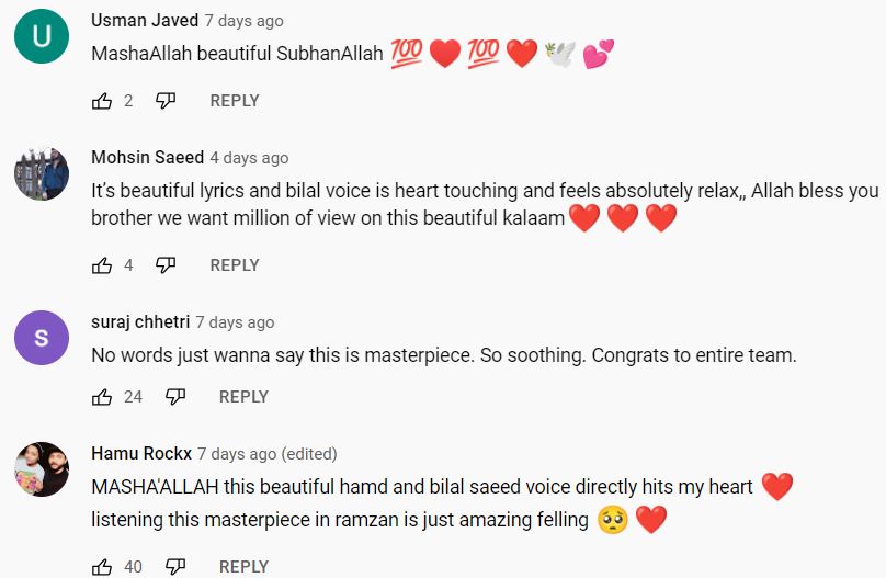 Bilal Saeed’s Latest Track “Allah Hoo” - Public Reaction