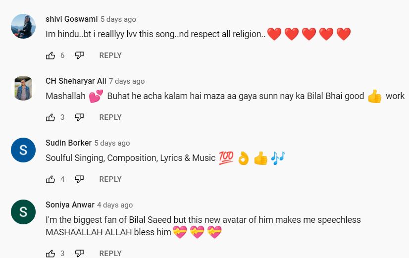 Bilal Saeed’s Latest Track “Allah Hoo” - Public Reaction