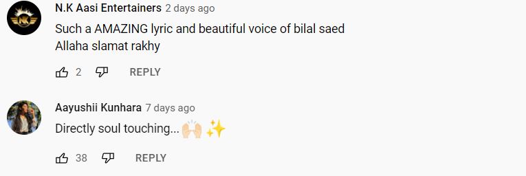 Bilal Saeed latest track 