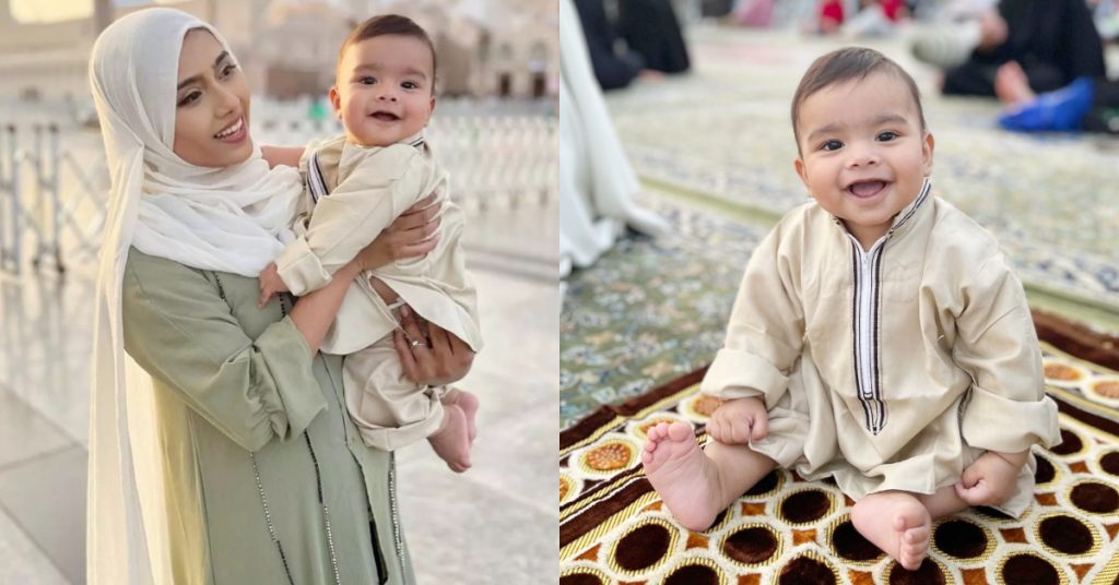 Zaid Ali And Family Beautiful Pictures From Masjid-e-Nabawi