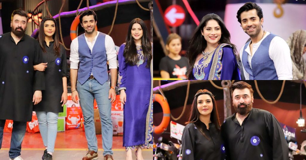 Neelam Muneer, Nida Yasir And Yasir Nawaz's Pictures From "Khel Kay Jeet"