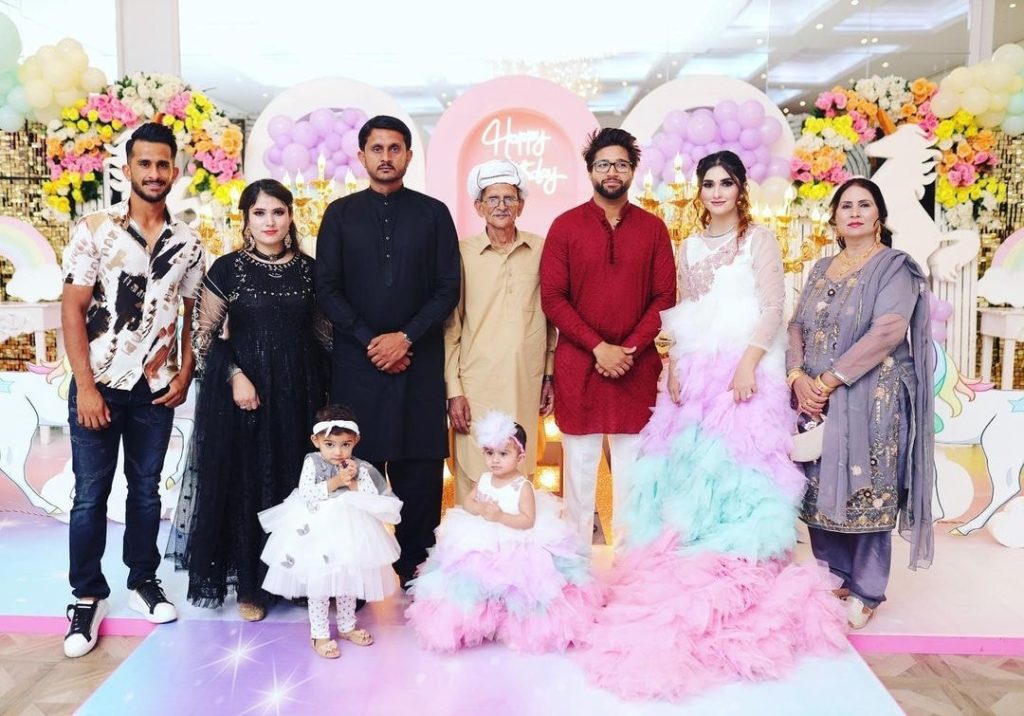 Famous Cricketers And Their Families At Hassan Ali's Daughter's Birthday