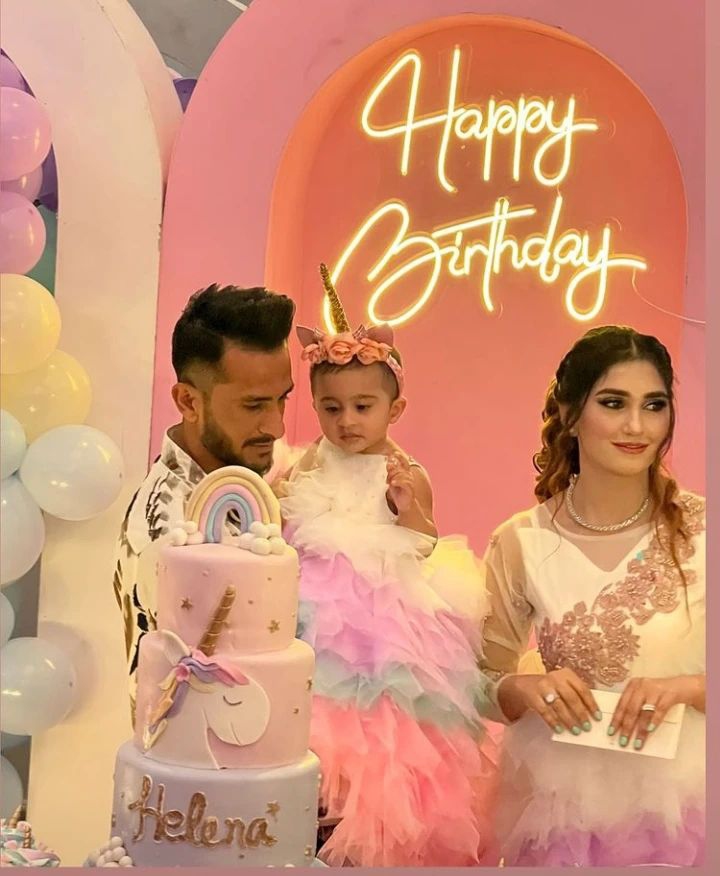 Hassan Ali Daughter Helena's First Birthday