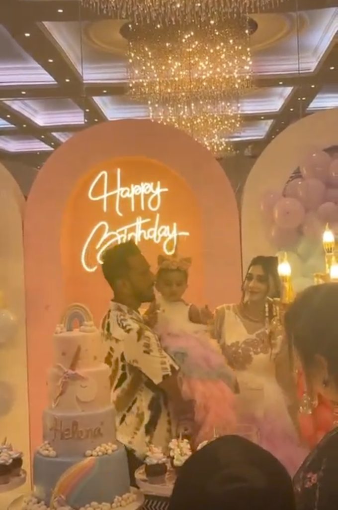 Hassan Ali Daughter Helena's First Birthday