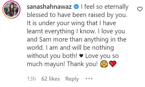 Humayun Saeed’s Birthday Wish For Sana Shahnawaz Gets Public Attention