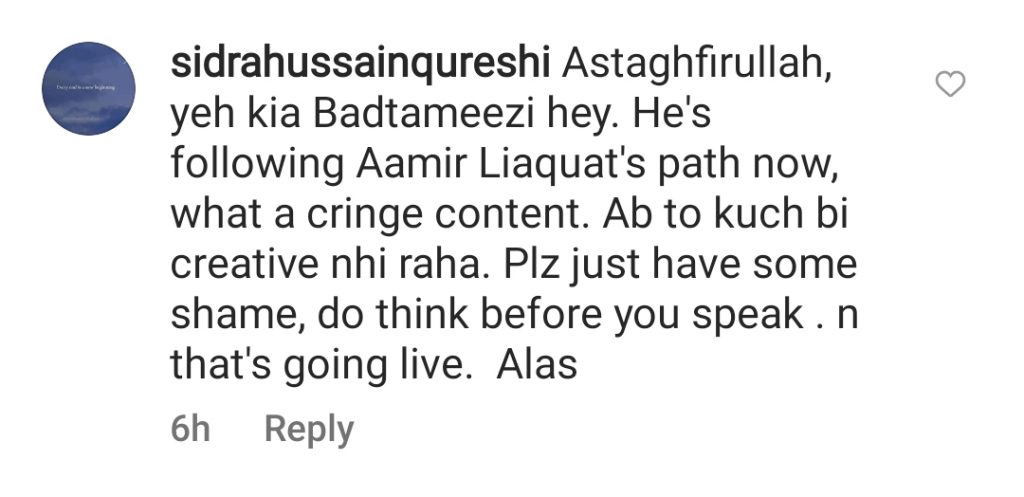 Is Fahad Mustafa Following Aamir Liaquat - Public Questions