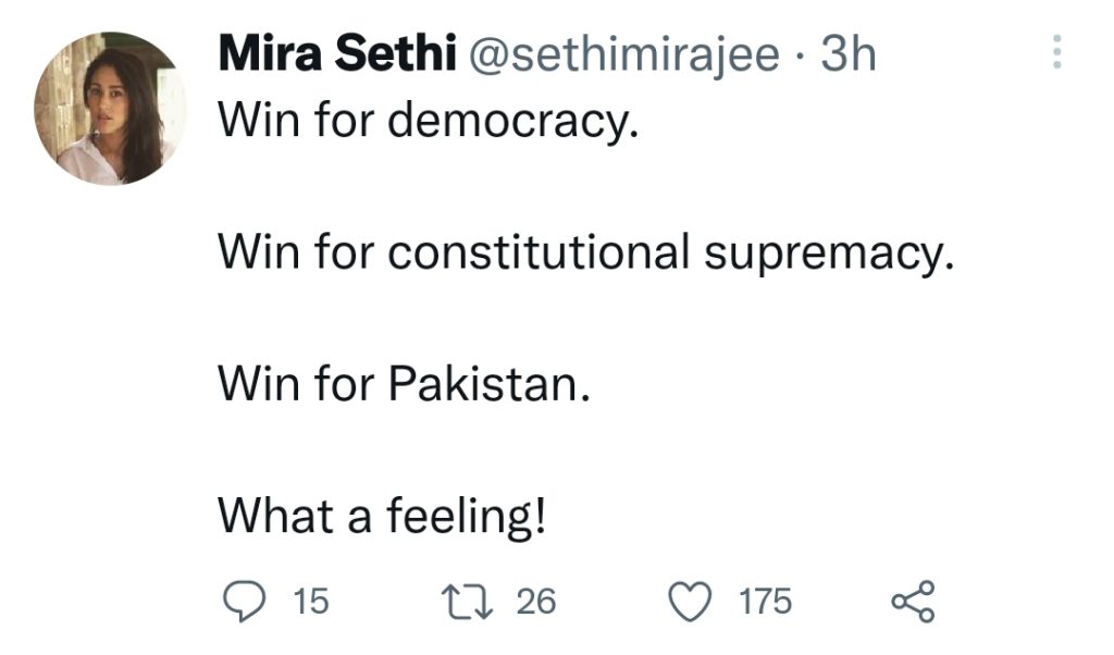 Pakistani Celebrities Reaction on Supreme Court Ruling