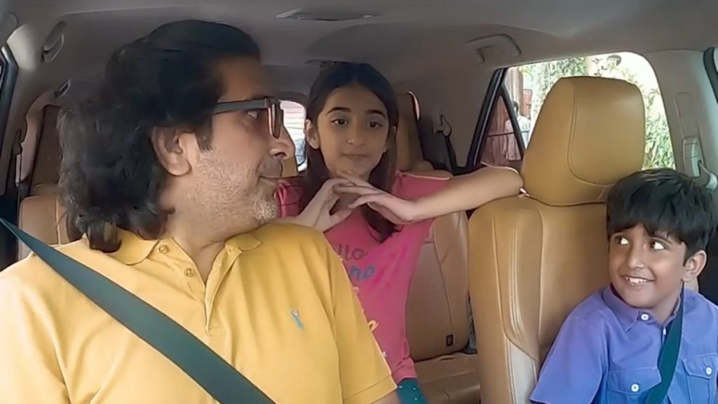 Pakistani Singers Carpool Karaoke With Kids While Having PeekFreans Cake Up