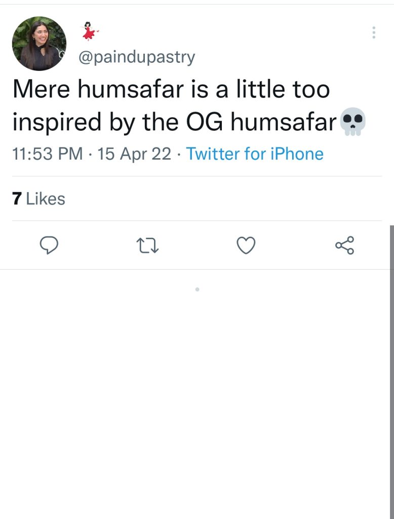 Mere Humsafar Copies Viral Humsafar Scene - Tweets