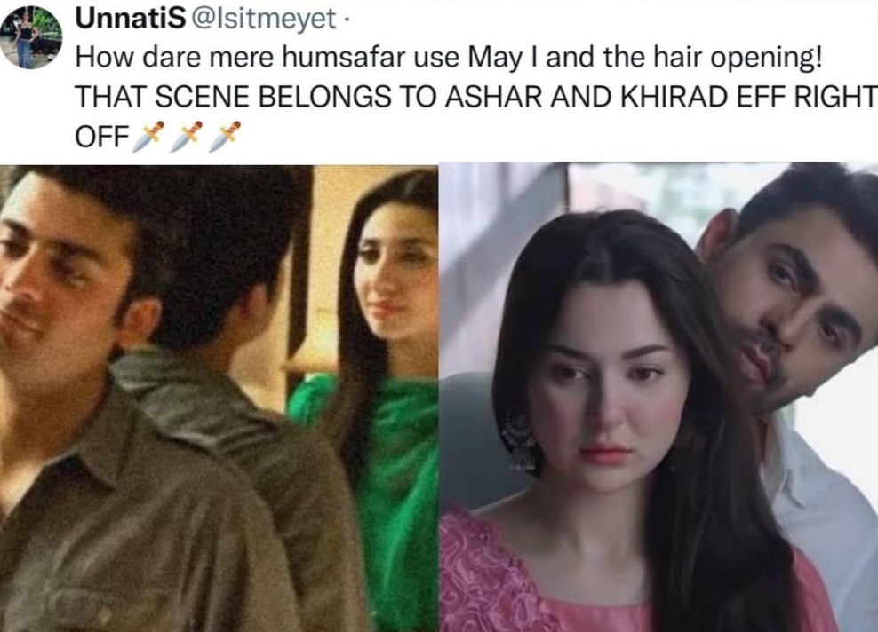 Mere Humsafar Copies Viral Humsafar Scene - Tweets