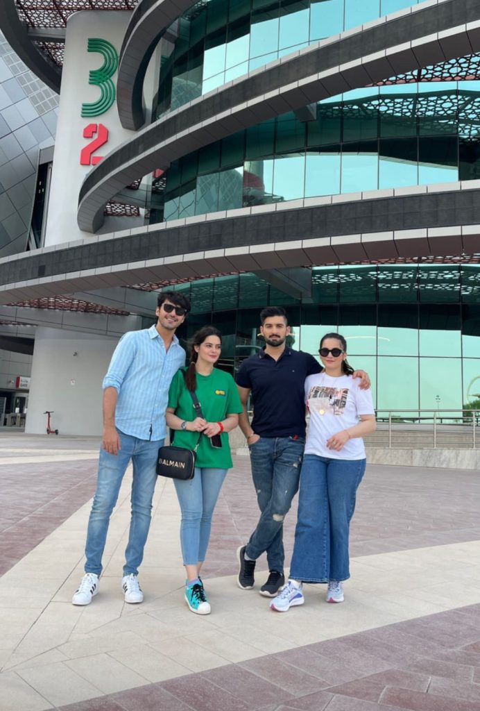 Aiman Khan and Minal Khan Visit 3-2-1 Qatar Olympic and Sports Museum