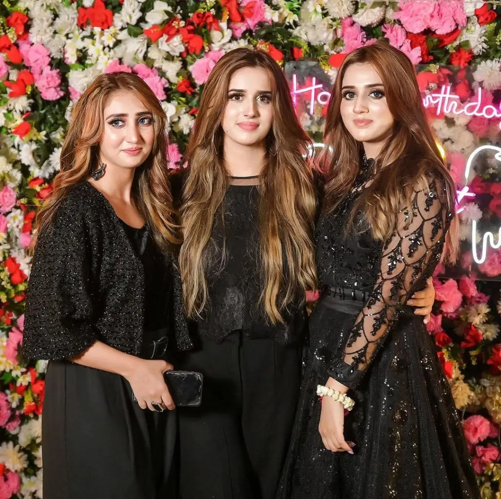 TikTok Star Jannat Mirza And Alishba Anjum At Their Sister's Engagement