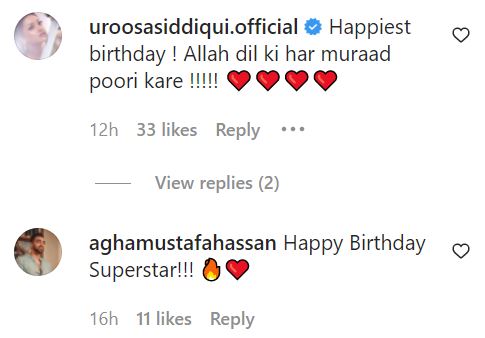 Celebrities Extend Warm Birthday Wishes To Saba Qamar