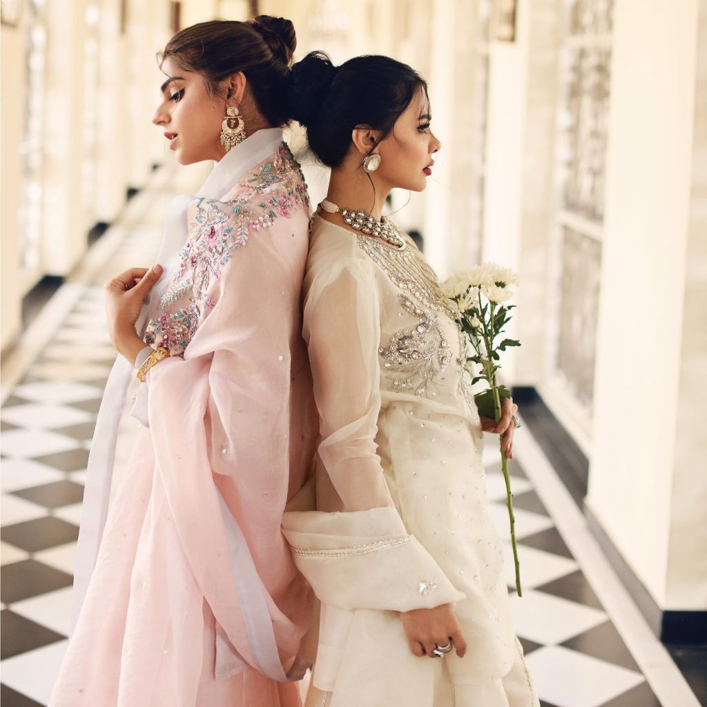 Sanam Saeed And Sara Loren 's Recent Shoot For Asma Aslam Official