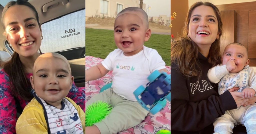 Iqra Aziz And Yasir Hussain's Son Kabir Hussain Latest Pictures