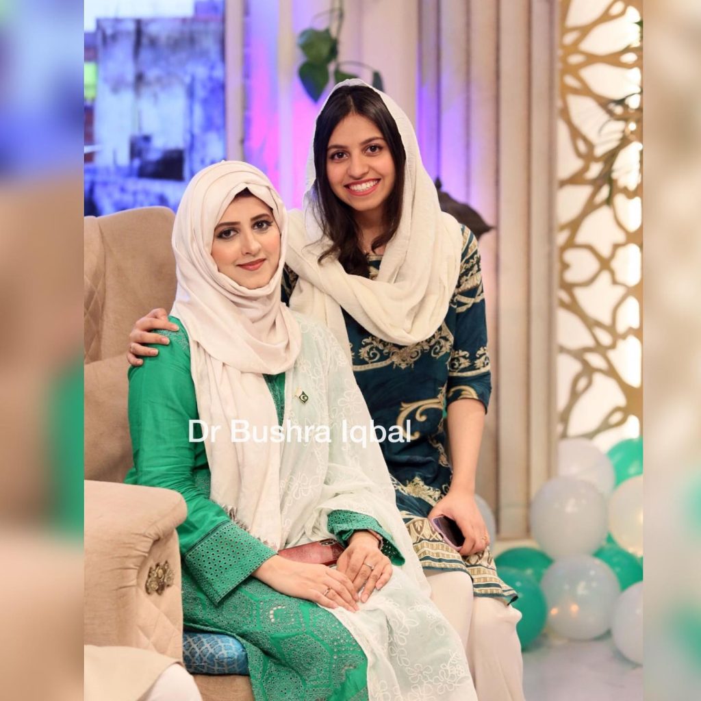 Syeda Bushra Iqbal & Aamir Liaquat Daughter in Aftaar Transmission