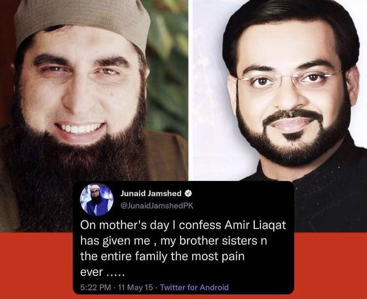 Public Is Certain Aamir Liaquat Paid For What He Did To Junaid Jamshed