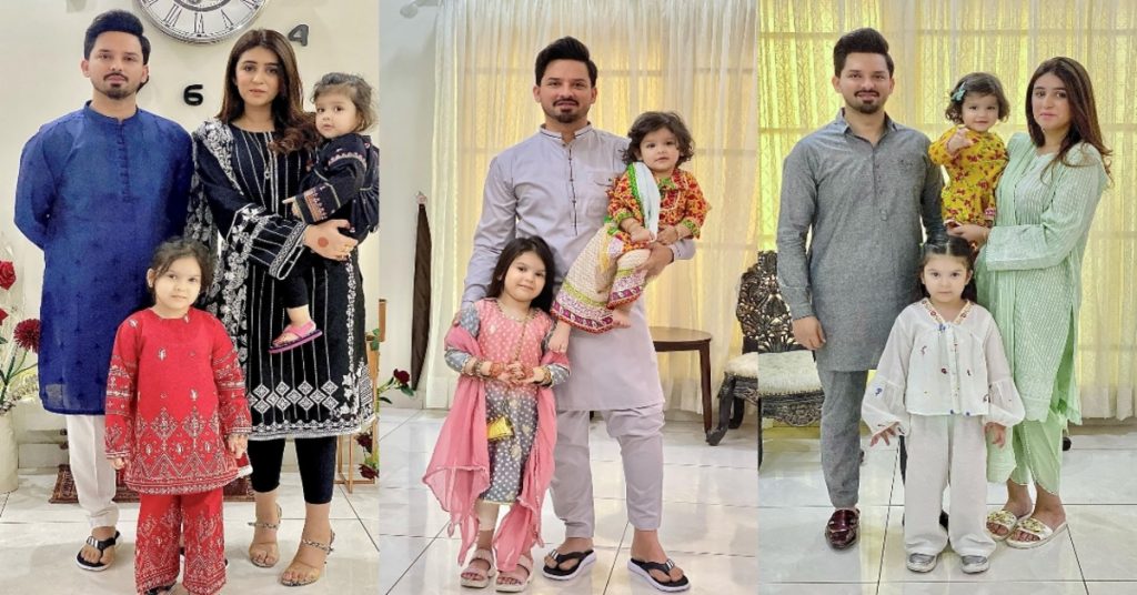 Actor Noman Habib Eid Pictures With Family