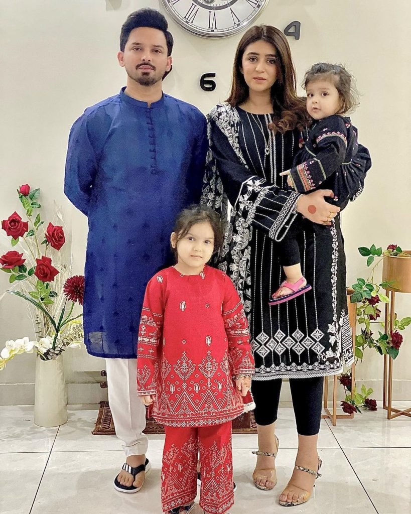 Actor Noman Habib Eid Pictures With Family