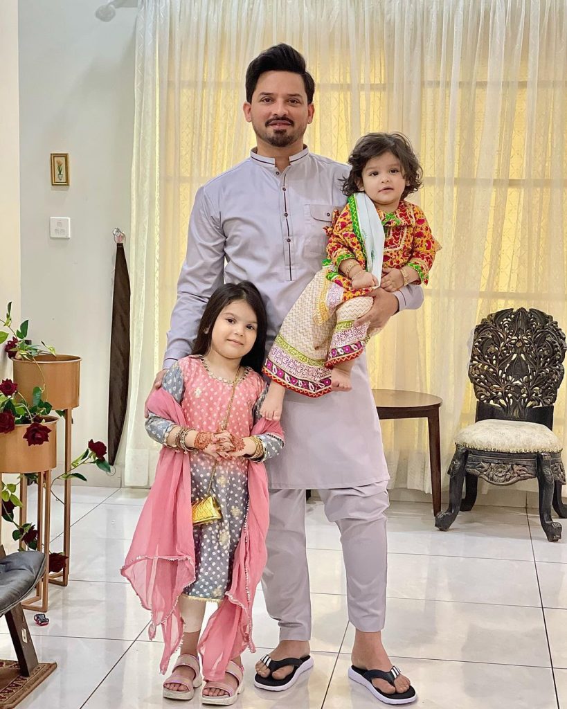 Actor Noman Habib Eid Pictures With Family