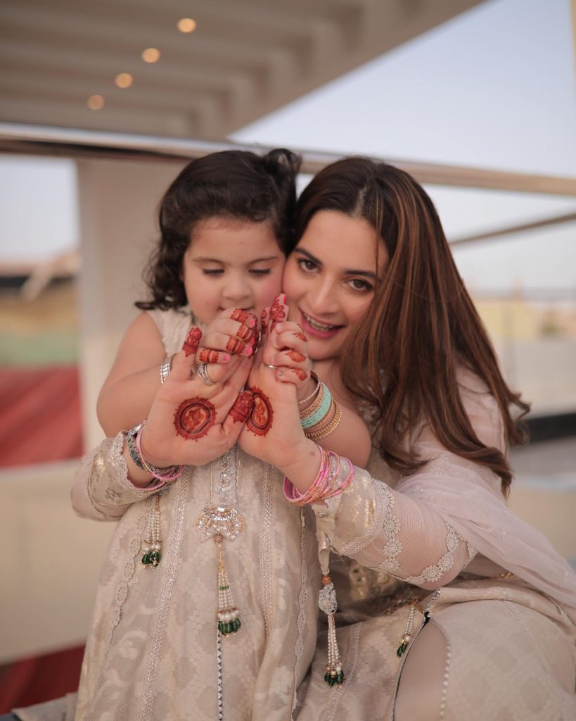 Adorable Family Pictures Of Aiman Khan From Eid Ul Fitr 2022