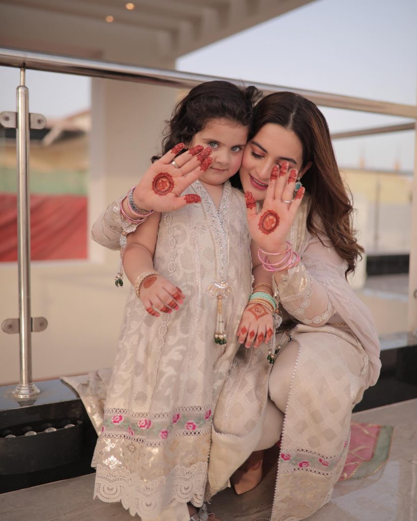 Adorable Family Pictures Of Aiman Khan From Eid Ul Fitr 2022