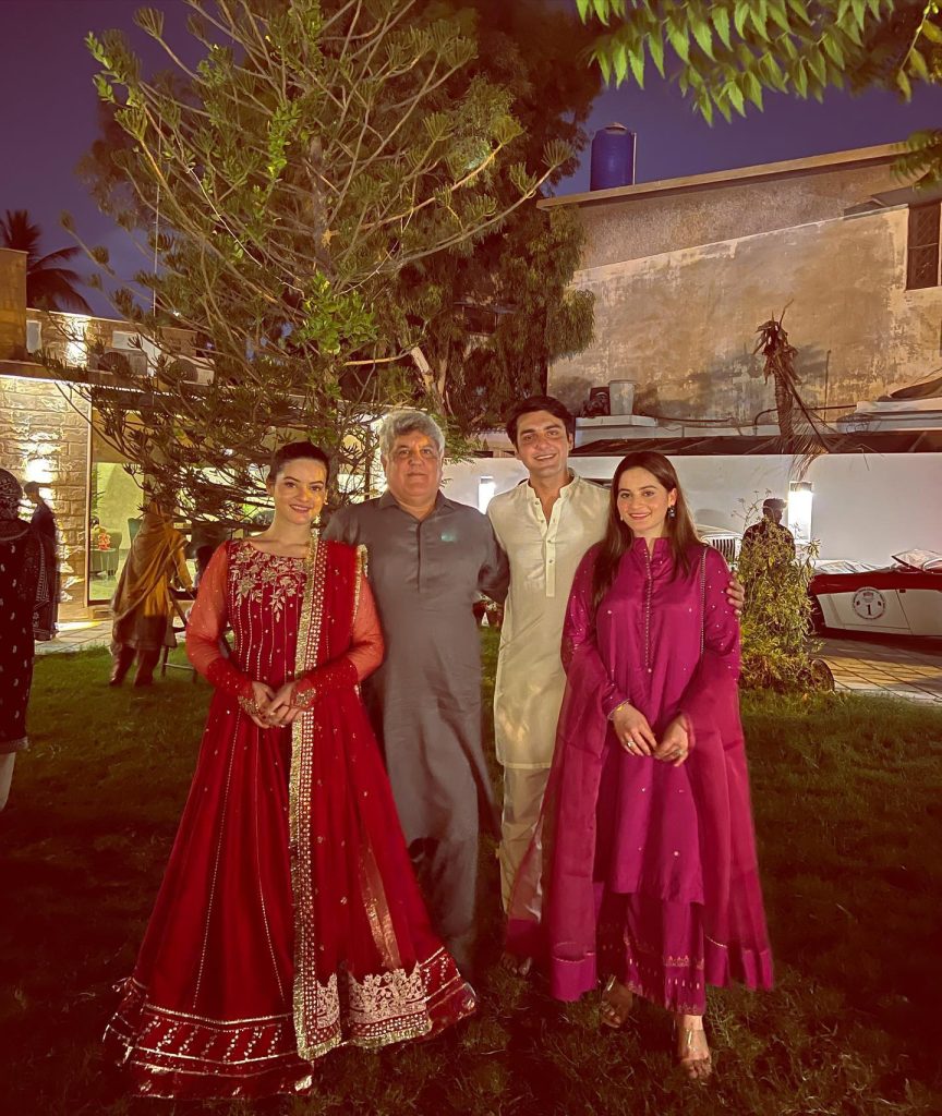 Aiman Khan & Minal Khan Eid Dinner With Family