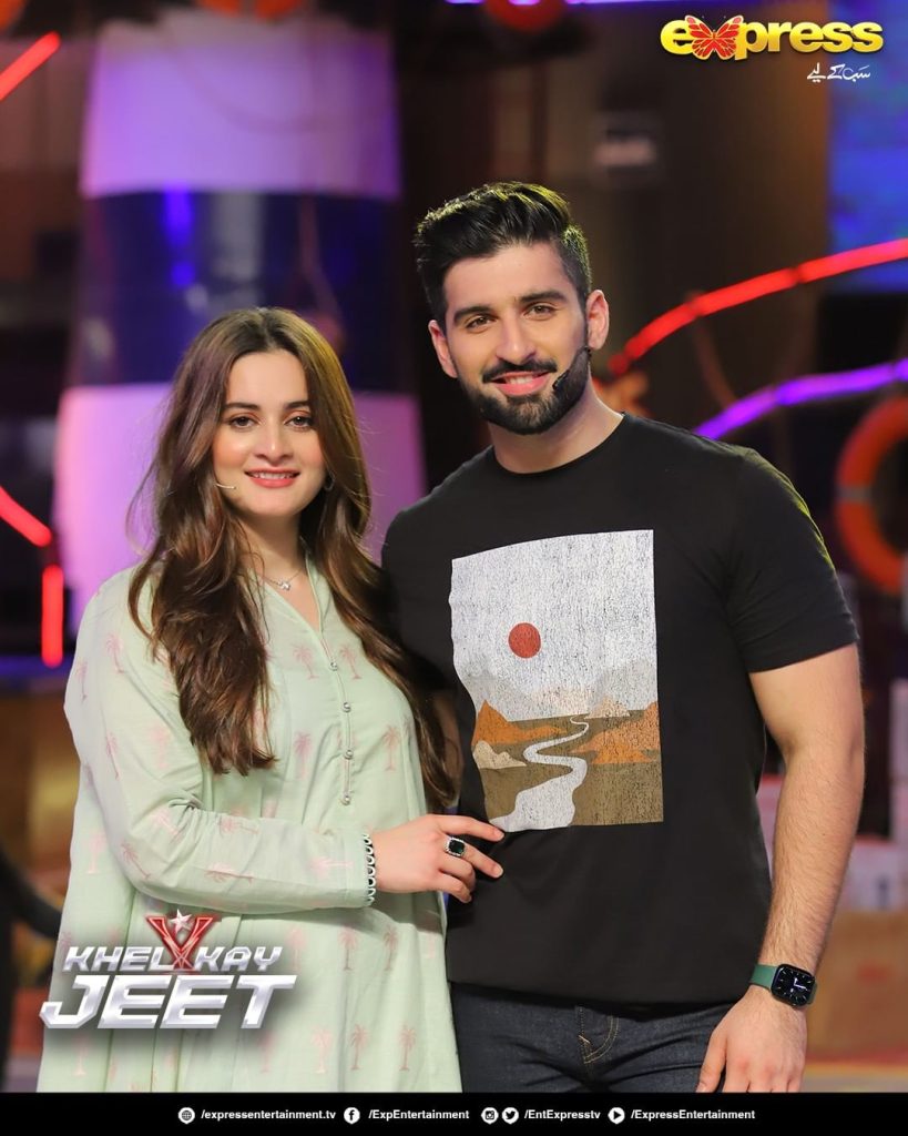 Aiman Khan And Muneeb Butt's Alluring Pictures From "Khel Kay Jeet"