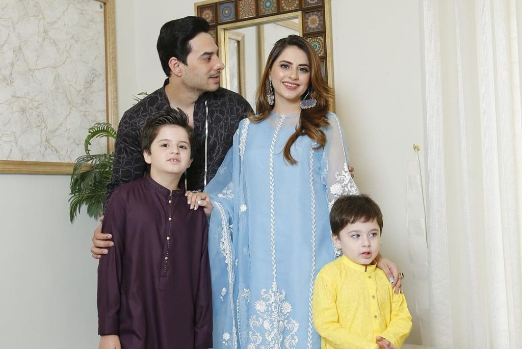 Fatima Effendi and Kanwar Arsalan Pose For Eid Ul Fitr 2022