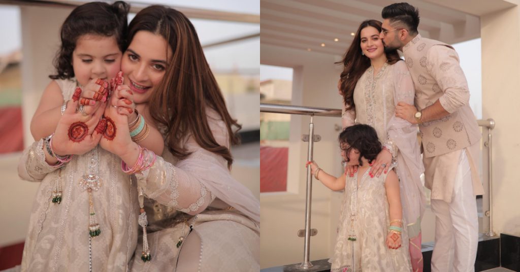 Adorable Family Pictures Of Aiman Khan From Eid Ul Fitr 2022