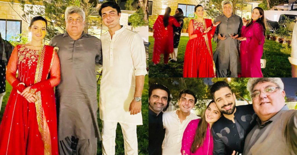 Aiman Khan & Minal Khan Eid Dinner With Family