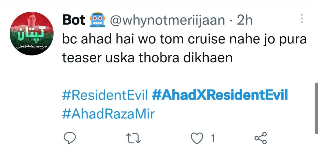 Public Reacts to Ahad Raza Mir’s Absence from Resident Evil Teaser