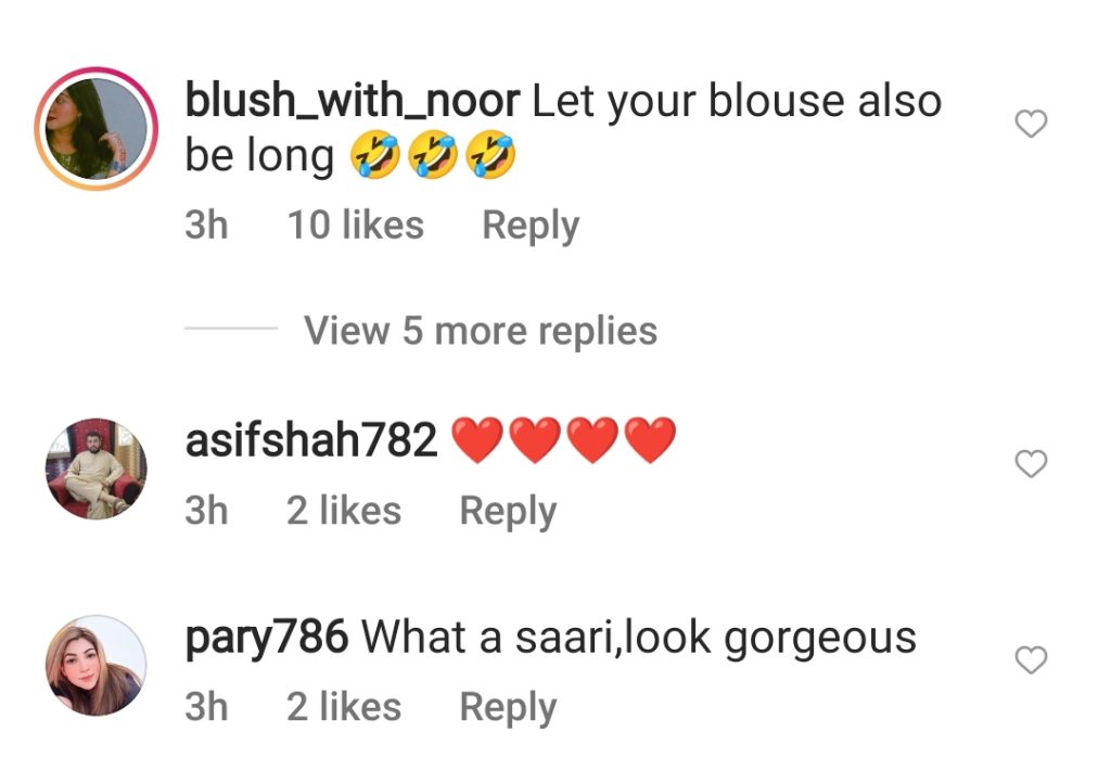 Fans troll Saboor Ali for wearing revealing saree