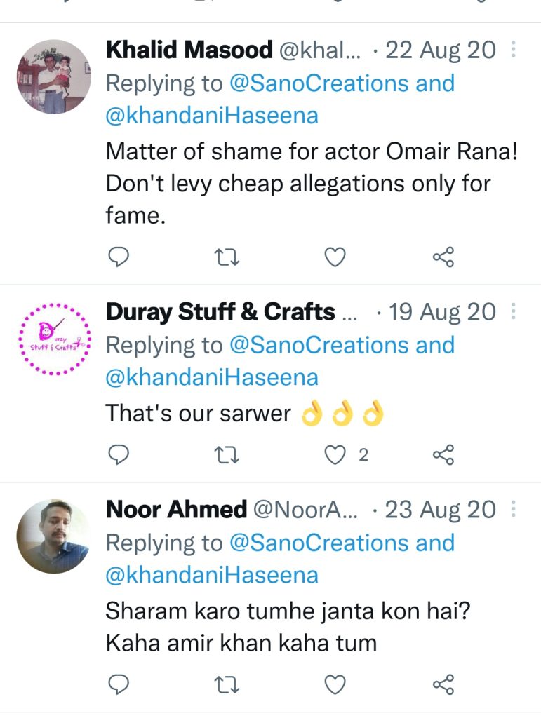 Public Response on Omair Rana's Accusation on Bollywood Actor Aamir Khan