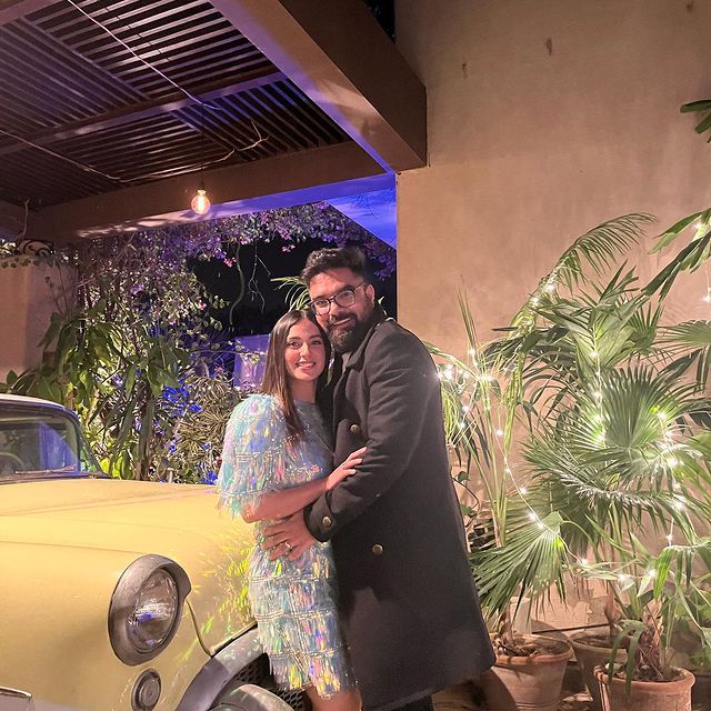 Iqra Aziz And Yasir Hussain's Adorable Family Eid Portraits