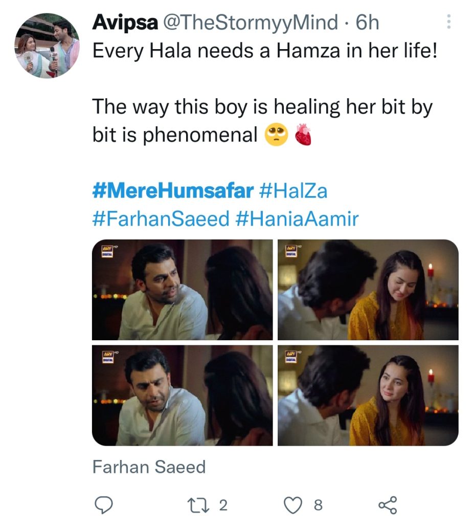 Fans Are Loving Hania Aamir & Farhan Saeed's Romance in Mere Humsafar