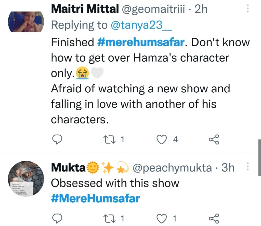 Fans Are Loving Hania Aamir & Farhan Saeed's Romance in Mere Humsafar